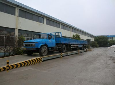 Shanghai Xiuhai Construction Material Co., Ltd. 3x16m 80 tons  electronic motor truck scale